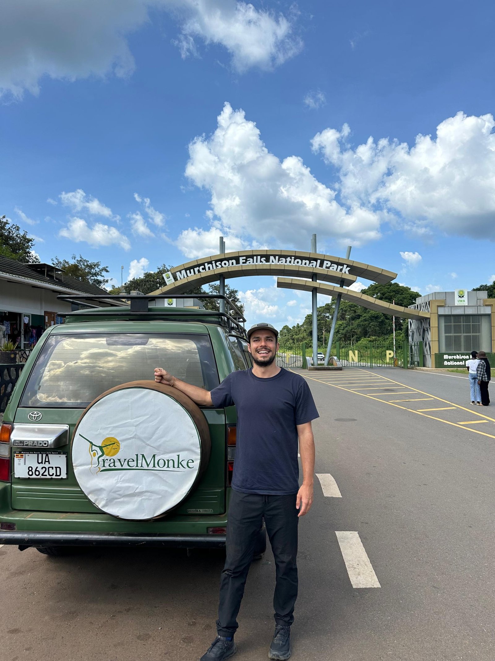 Travelmonke guide at the Murchison Falls National Park gate